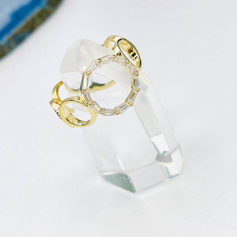 Gold open link ring - Picture 4 of 6